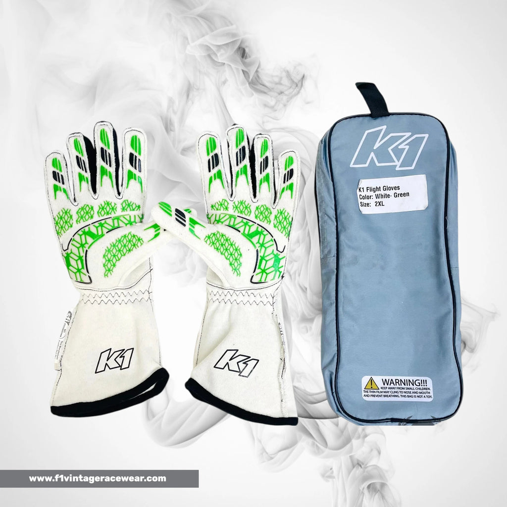 Kyle Larson 2024 Signed K1 IndyCar Racing Gloves