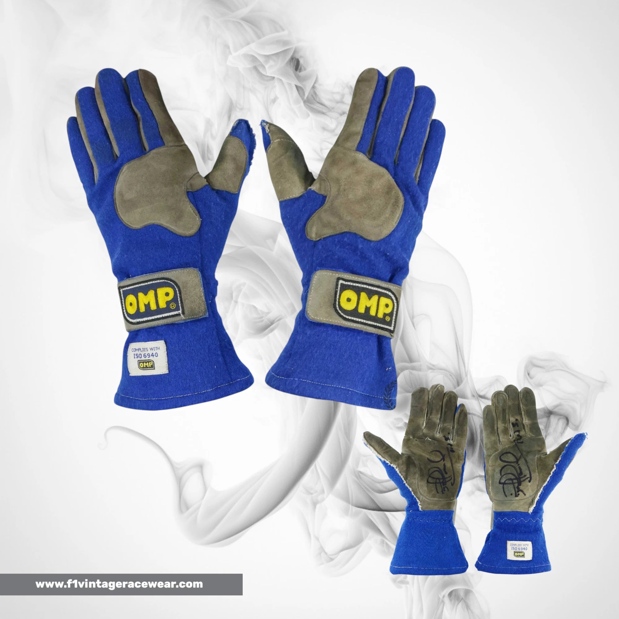 1990s Nigel Mansell Replica F1 Race Gloves