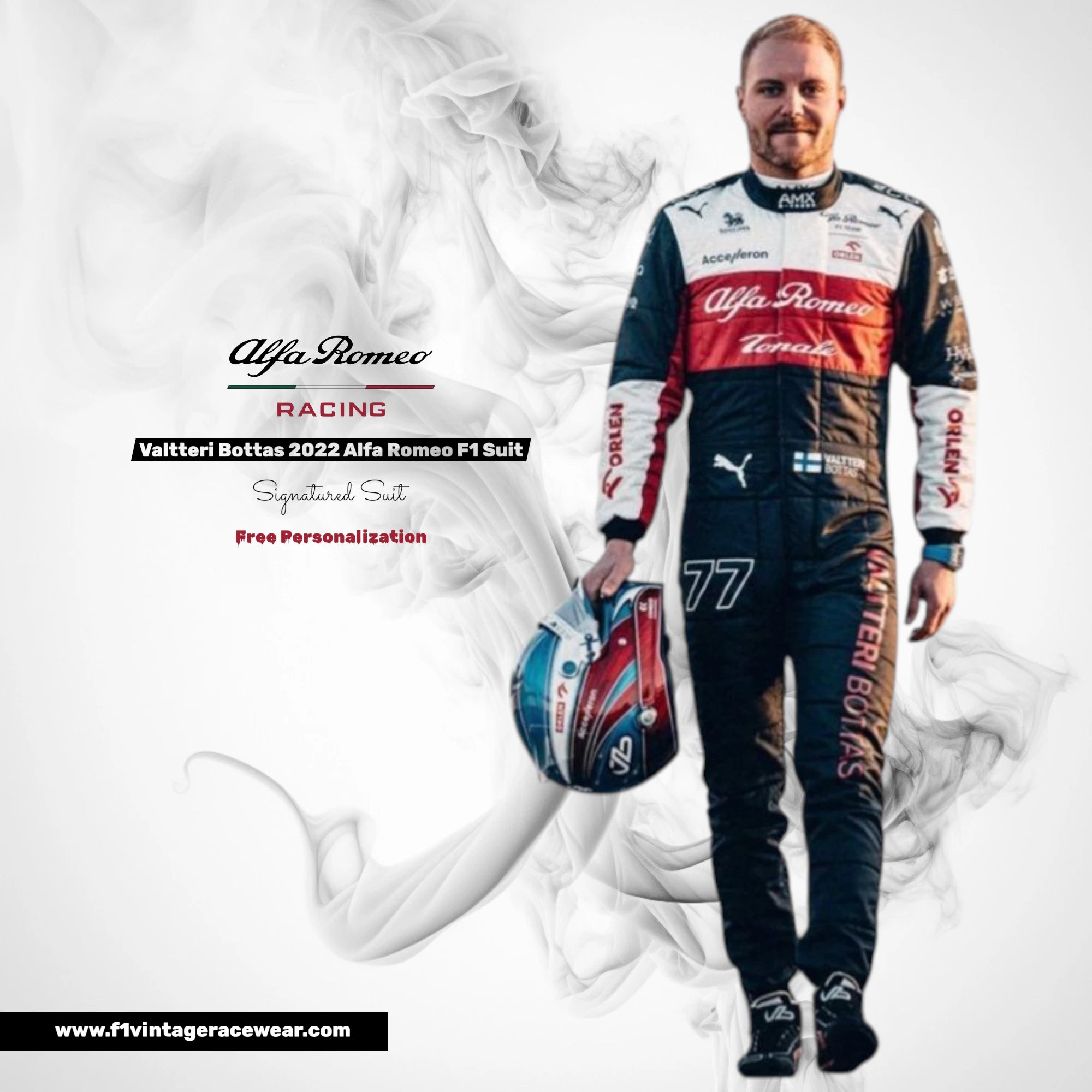 Valtteri Bottas 2022 Alfa Romeo F1 Suit