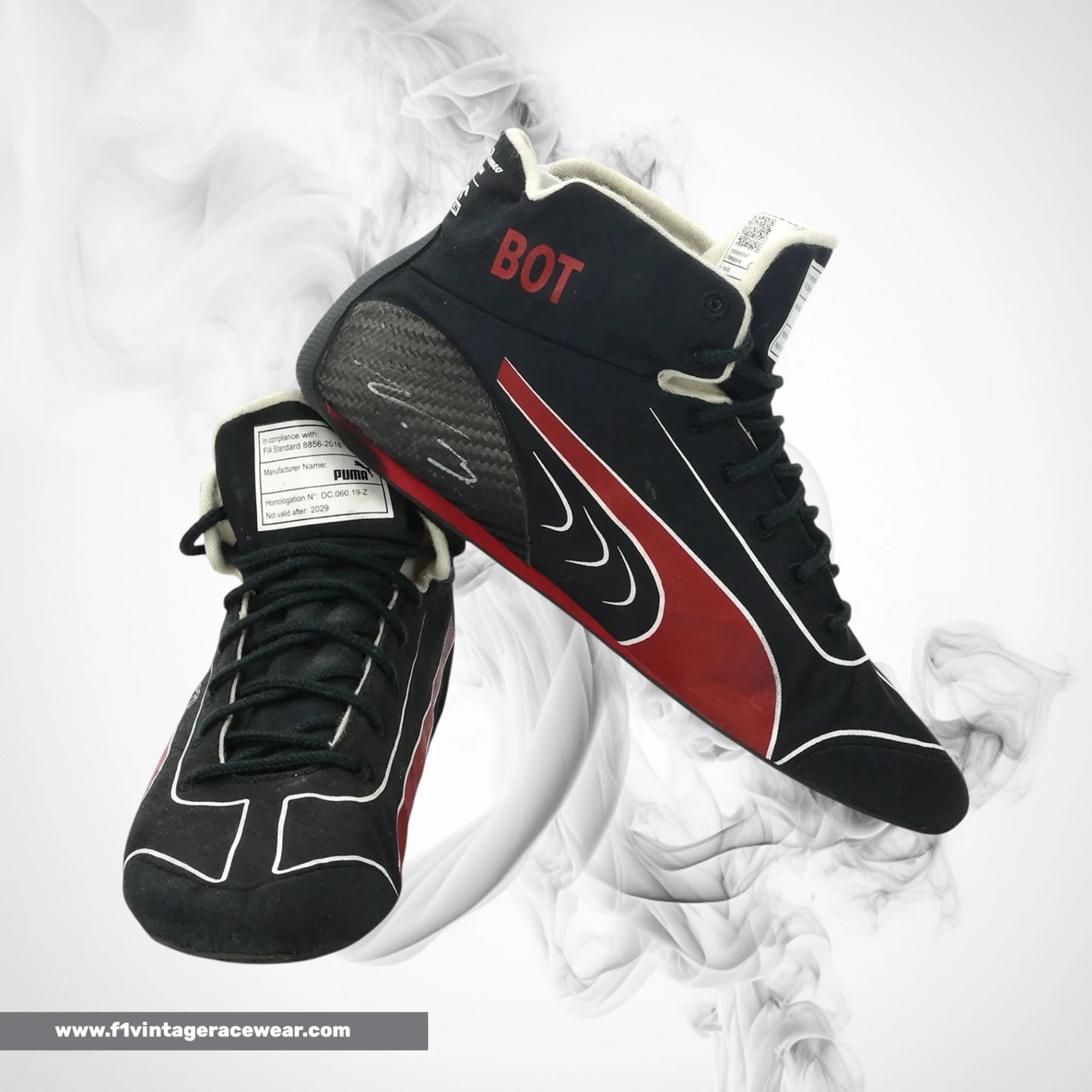 Valtteri Bottas 2022 Abu Dhabi Alfa Romeo F1 Vintage Boots