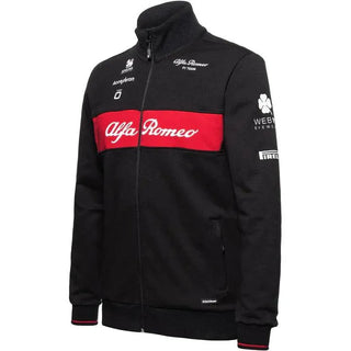 Alfa Romeo Racing F1 2023 Men's Team Full Zip Sweat Jacket - Black - Rustle Racewears