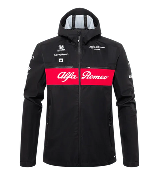 Alfa Romeo Racing F1 2023 Team Rain Jacket - Black - Rustle Racewears