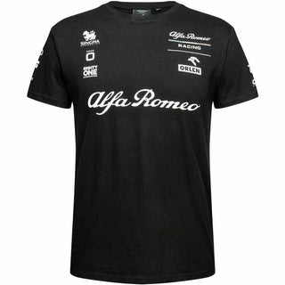 Alfa Romeo Racing F1 Men's Essential T-Shirt- Black - Rustle Racewears