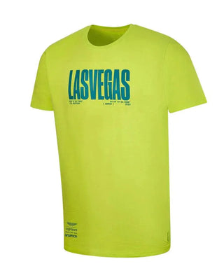 Aston Martin Cognizant F1 Men's Limited Edition Las Vegas GP T-Shirt - Lime - Rustle Racewears