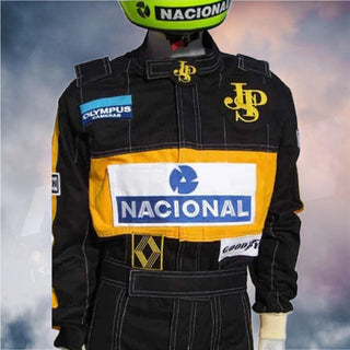 Ayrton Senna 1985 race suit Replica Team Lotus F1 - Rustle Racewears