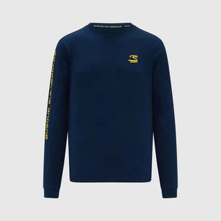 Ayrton Senna Long Sleeve T-Shirt - Blue - Rustle Racewears