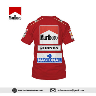 Ayrton Senna Marlboro Mclaren Honda F1 New Shirt - Rustle Racewears