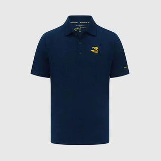 Ayrton Senna Men's Polo Shirt - Blue - Rustle Racewears