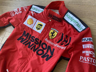 Charles Leclerc 2020 Ferrari Mission Winnow Replica Racing Suit - Rustle Racewears