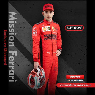 Charles Leclerc 2020 Racing Suit Mission Ferrari F1 - Rustle Racewears