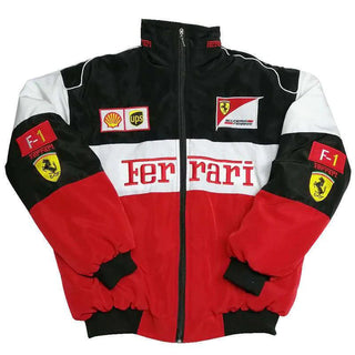 F1 Vintage Scuderia Ferrari Jacket White™ - Rustle Racewears