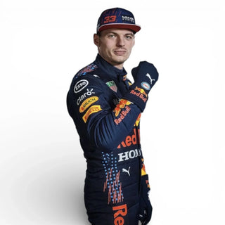 2021 Max Verstappen Red Bull Racing Honda Formula 1 Race Suit Replica - Rustle Racegear
