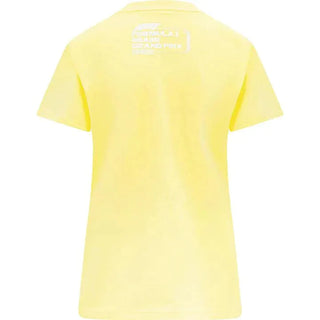 Formula 1 Tech Collection F1 Miami GP Women's Pastel T-Shirt- Pink/Yellow - Rustle Racewears