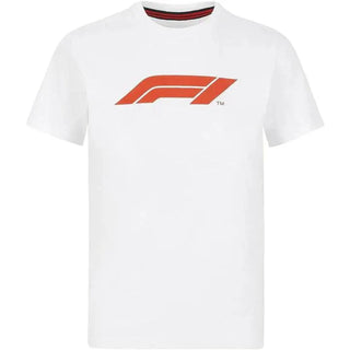 Formula 1 Tech Collection F1 Women's Large Logo T-Shirt White/Red/Black - Rustle Racewears