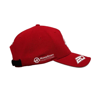 Haas Racing F1 2023 Kevin Magnussen Team Baseball Hat - Red - Rustle Racewears