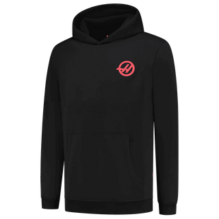 Haas Racing F1 Logo Hoodie Black - Rustle Racewears