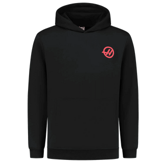 Haas Racing F1 Logo Hoodie Black - Rustle Racewears