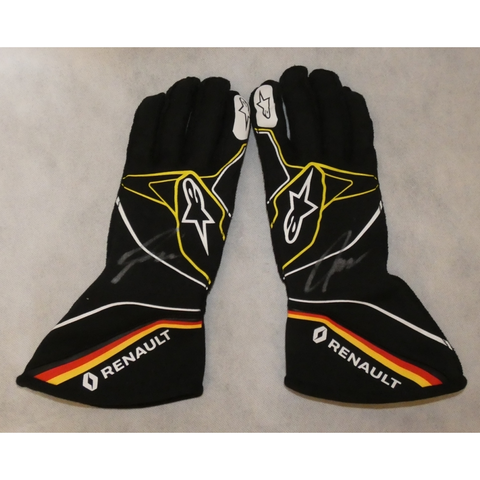 Nico Hulkenberg 2019 French GP Renault F1 race gloves