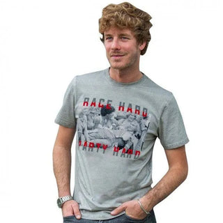 JAMES HUNT T-SHIRT RACE HARD PARTY HARD - Rustle Racewears