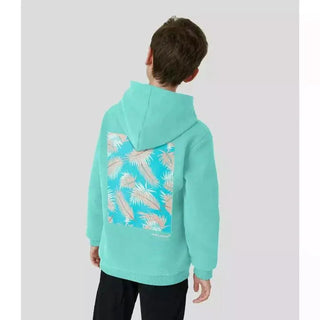 McLaren F1 Kids Miami Miami Palm Graphic Hoodie-Black/Aqua Sky - Rustle Racewears