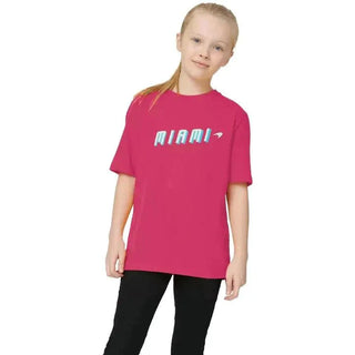 McLaren F1 Kids Miami Neon Graphic T-Shirt-Black/Vice Blue/Beetroot Purple - Rustle Racewears