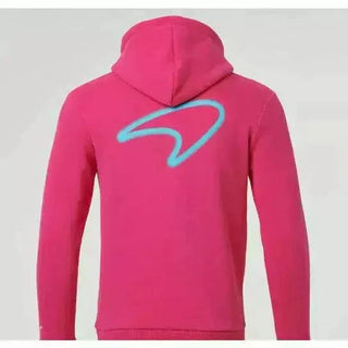 McLaren F1 Men's Miami Neon Graphic Hoodie -Black/White/Vice Blue/Beetroot Purple - Rustle Racewears