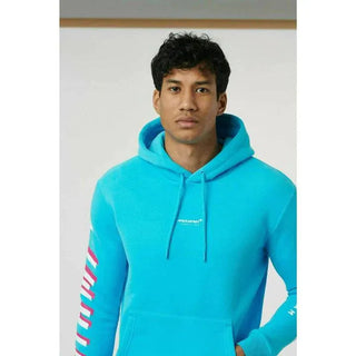 McLaren F1 Men's Miami Neon Logo Hoodie -Black/Vice Blue/Aqua Sky - Rustle Racewears