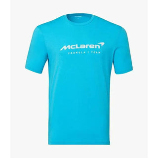 McLaren F1 Men's Miami Neon Logo T-Shirt-Black/White/Vice Blue/Beetroot Purple - Rustle Racewears