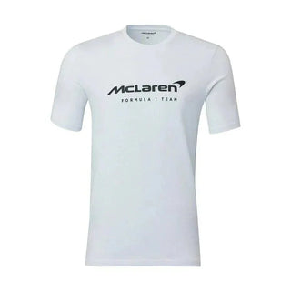 McLaren F1 Men's Miami Neon Logo T-Shirt-Black/White/Vice Blue/Beetroot Purple - Rustle Racewears