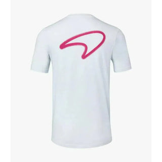 McLaren F1 Women's Miami Neon Graphic T-Shirt-White/Vice Blue/Beetroot Purple/Crystal Rose - Rustle Racewears