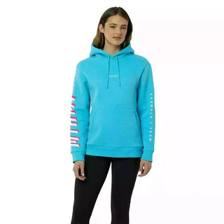 McLaren F1 Women's Miami Neon Logo Hoodie -Black/Vice Blue - Rustle Racewears