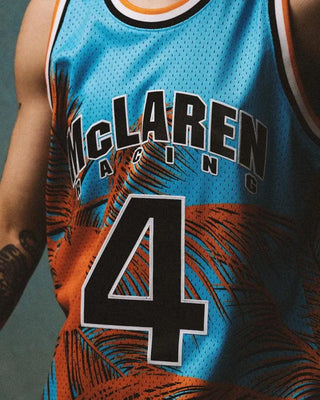 McLaren Racing F1 Special Edition Miami GP Lando Norris Mitchell & Ness Basketball Jersey - Rustle Racewears