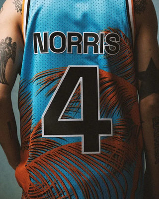 McLaren Racing F1 Special Edition Miami GP Lando Norris Mitchell & Ness Basketball Jersey - Rustle Racewears