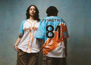 McLaren Racing F1 Special Edition Miami GP Oscar Piastri Mitchell & Ness Paintbrush Jersey - Rustle Racewears