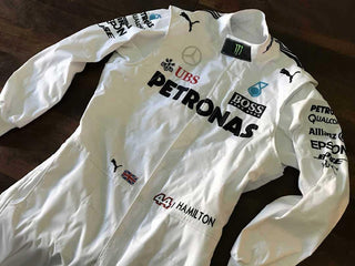 Mercedes AMG Petronas Lewis Hamilton 2017 Replica Racing Suit F1 - Rustle Racewears