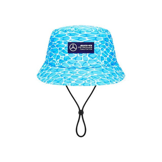 Mercedes Benz F1 Special Edition George Russell 2023 "No Diving" Miami GP Bucket Hat -Blue - Rustle Racewears