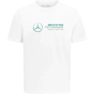 Mercedes Benz F1 Special Edition Lewis Hamilton 2022 Men's Miami GP T-Shirt- White - Rustle Racewears