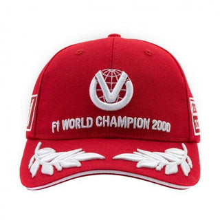 MICHAEL SCHUMACHER CAP WORLD CHAMPION 2000 LIMITED EDITION RED - Rustle Racewears