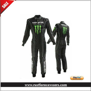 Monster Energy Race Suit | Embroidery Logo - Rustle Racewears