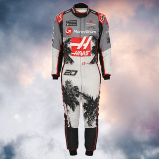 NEW KEVIN MAGNUSSEN 2023 HAAS F1 TEAM RACE WEEKEND WORN RACE SUIT - Rustle Racewears