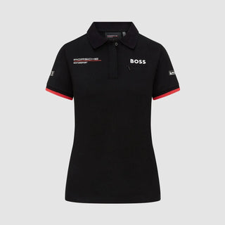 Porsche Motorsport Women's Team Polo Black - Rustle Racewears