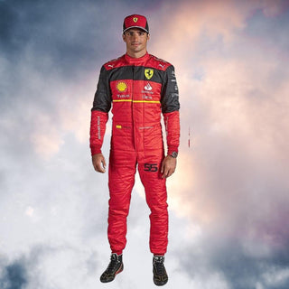 Scuderia Ferrari 2022 Carlos Sainz New Race Suit - Rustle Racewears