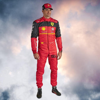 Scuderia Ferrari 2022 Carlos Sainz New Race Suit - Rustle Racewears