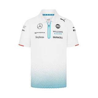 Williams Racing Mens Team Polo White - Rustle Racewears