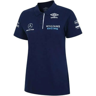 Williams Racing Women's Team Media Polo Shirt-Blue - Rustle Racewears