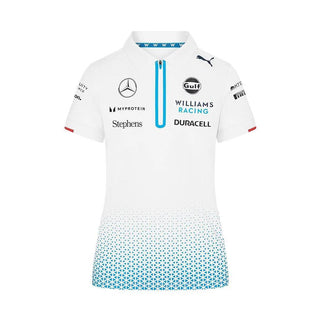 Williams Racing Womens Team Polo White - Rustle Racewears